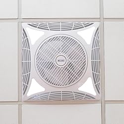 Ventilador Empotrado Ventilador de Techo 60X60 68W 6000k Motor AC + Control Remoto Para techo desmontable, empotrable con Luz Led 3 Velocidades 1172LM