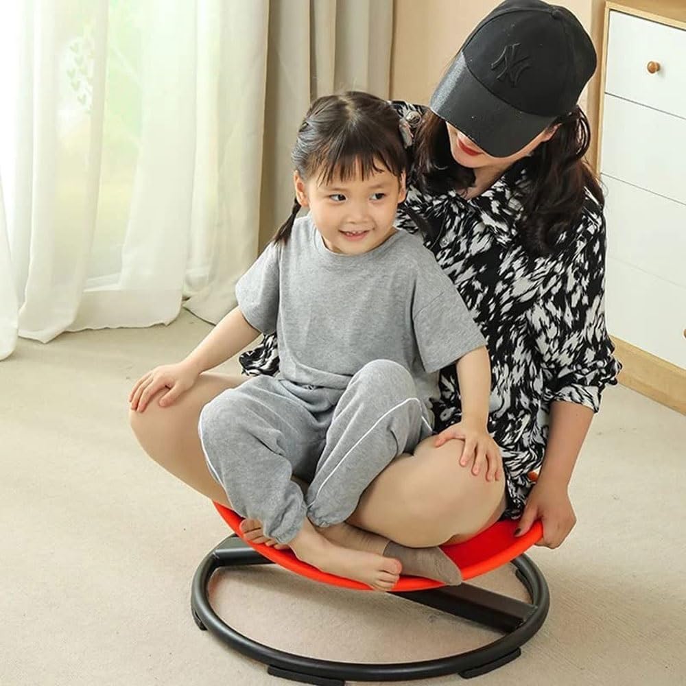 Chaise Rotative Pour Entraînement Sensoriel – Asseyez-vous Et Faites Tourner L'autisme – Chaise Pivotante Avec Coussins De Siège Doux Pour Enfants