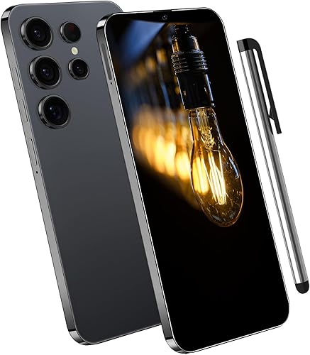 C25 Ultra 5G Desbloqueado Teléfono Celular, Smartphone Android 14 - Negro