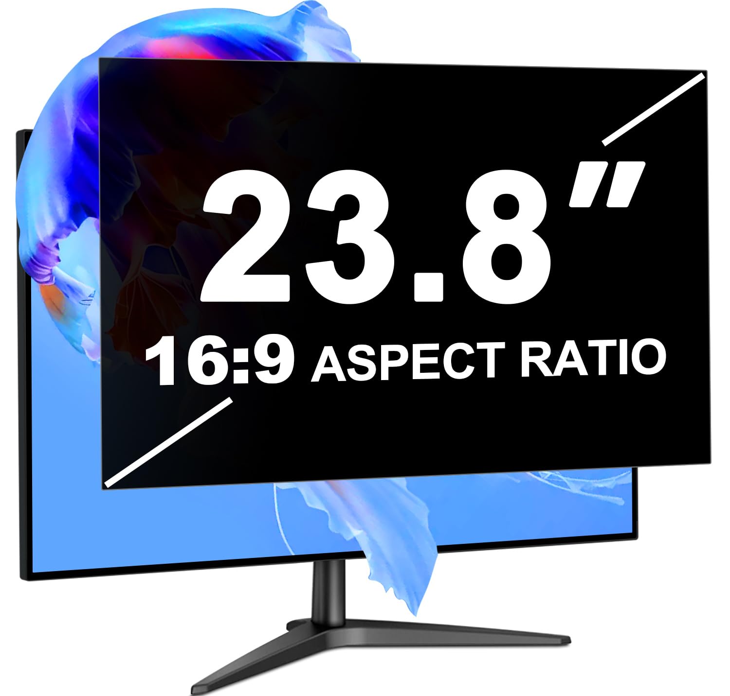 Filtro de privacidad para pantalla de 23,8 pulgadas (528 mm*297 mm) PC&Monitor | Desmontable, anti-luz azul, anti-reflejos, Filtro de privacidad 23.8" Filtro de película Protector de pantalla para PC