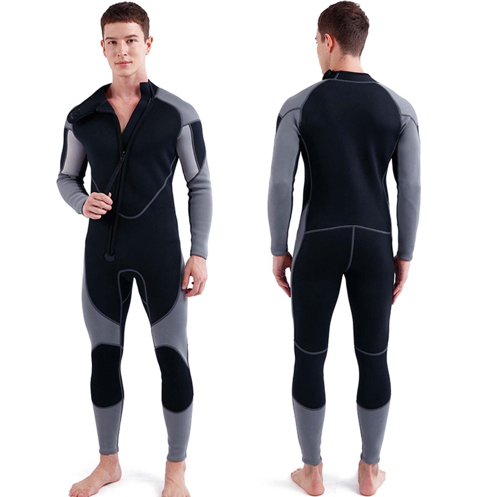Kombinezon, Pianka Zimowa Męska z Piankami Pianki Kombinezon Piankowy dla Mężczyzn do Surfingu Nurkowanie Snorkeling Kajakarstwo Paddleboarding Sporty Wodne (XL)