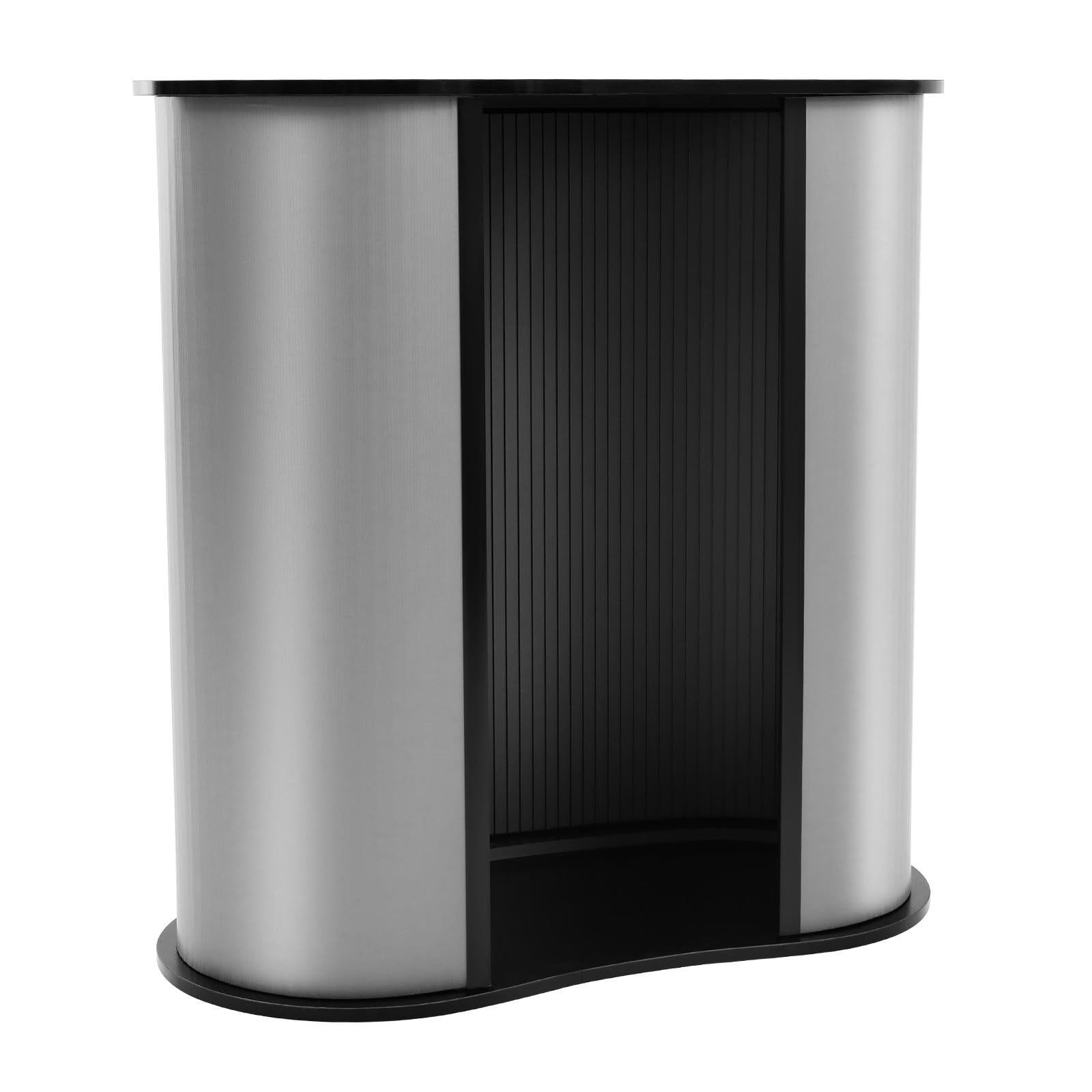 Empfangstheke, 40 × 90 × 90 cm, Abnehmbare Empfangstheke mit Tragetasche, Empfangstisch, Empfangsschalter, 50kg Tragkraft, Schwarz