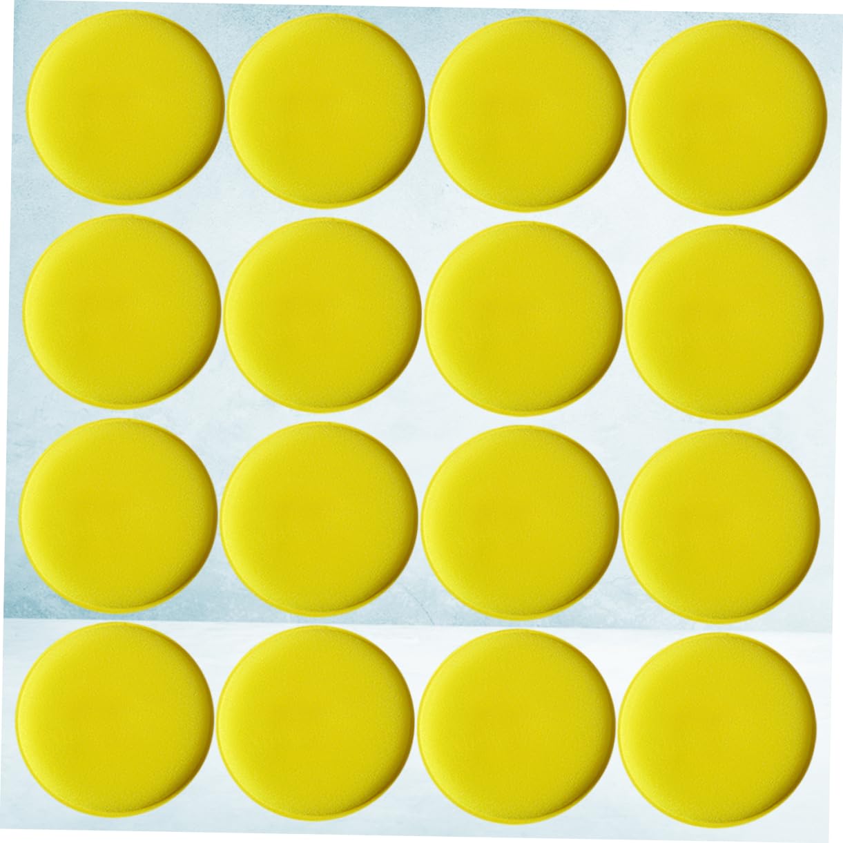 Mikinona 48 Pcs Almohadilla de Cera para Coche Almohadilla para Encerar Automóviles de Limpieza Redonda Pulido y Abrillantado sin Dañar Superficies