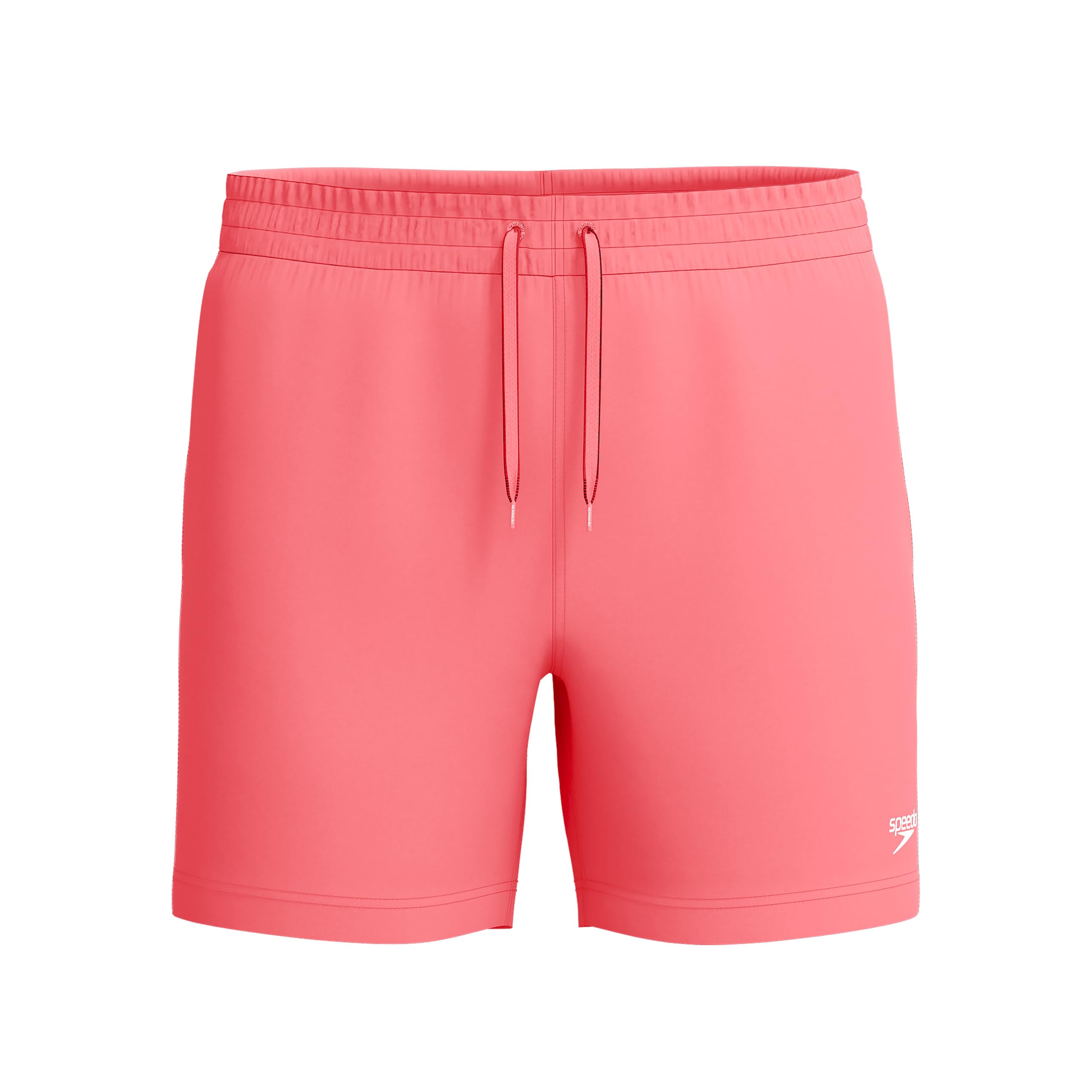 Speedo Men's 16" Watershort Swiming Trunks| Quick Dry | Comfortable Fit | Clasic Style | Drawstring Waist, Coral Sands, XS