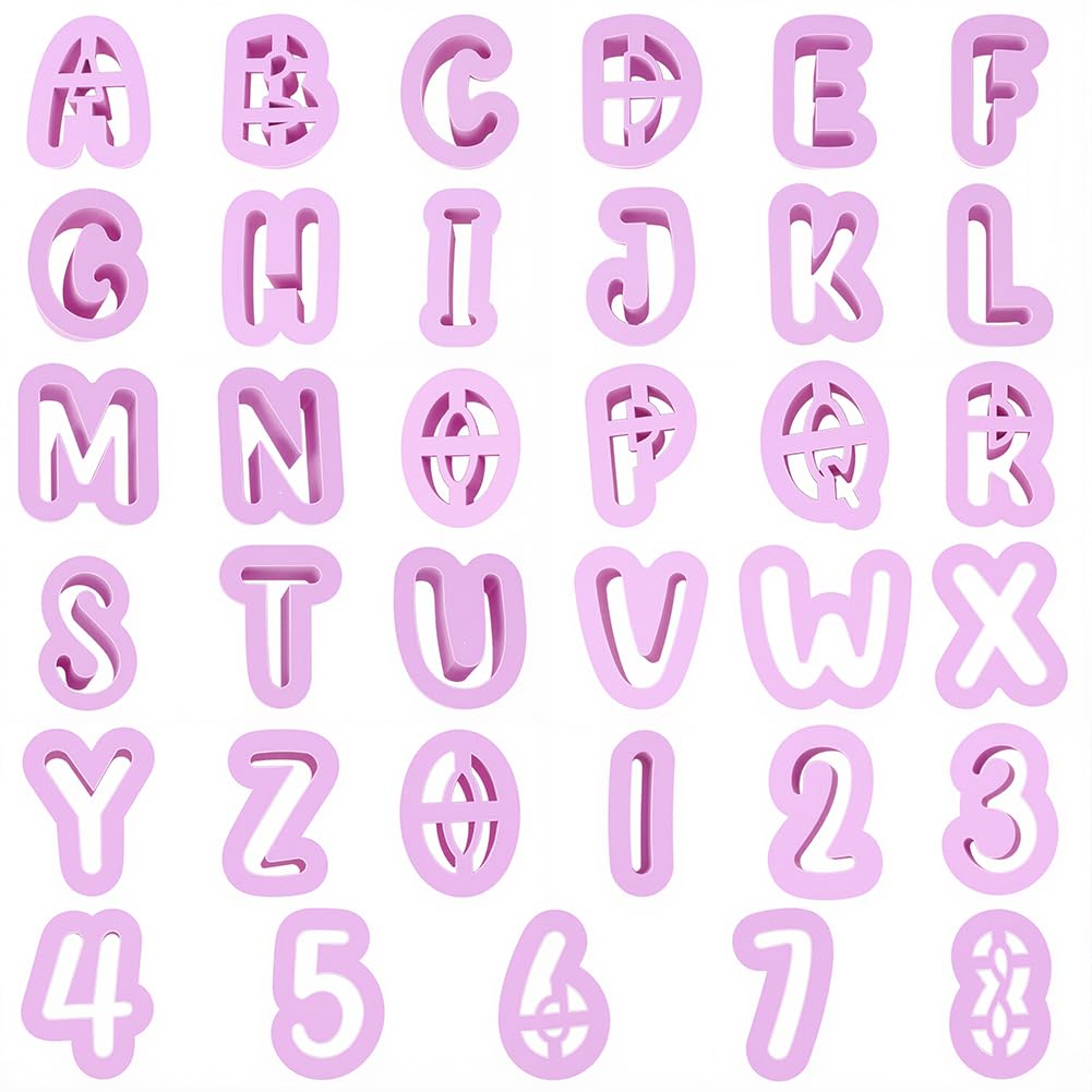 Emporte-pièces alphabet plastique pour écrire des prénoms sur vos sablés