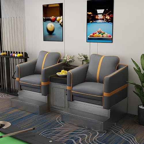 KIBONCY PU Leather Billiard Spectator Sofa