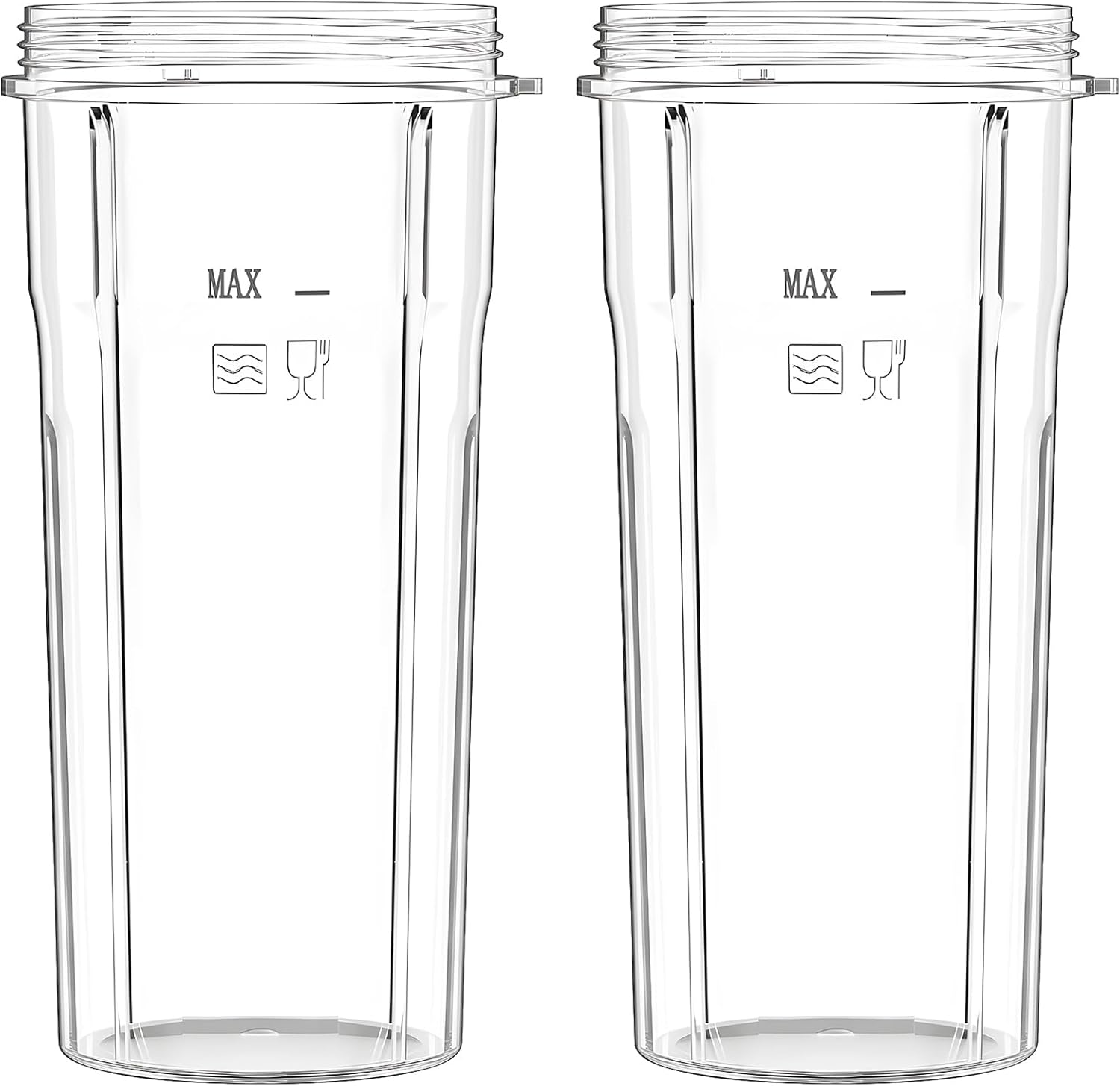 2 * 24oz (2.5 cups) Larger blender Cups Replacement, Compatible with ABULER Smoothie Blender 900W 2 * 24oz (2.5 cups) Larger blender Cups Replacement, Compatible with ABULER Smoothie Blender 900W