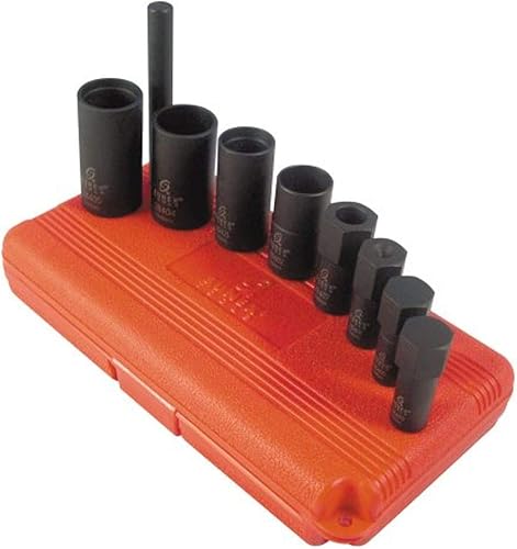 Miniatura 1 de SUNEX TOOLS 2840 Kit de extracción de tapacubos y bloqueo de rueda de 9 piezas
