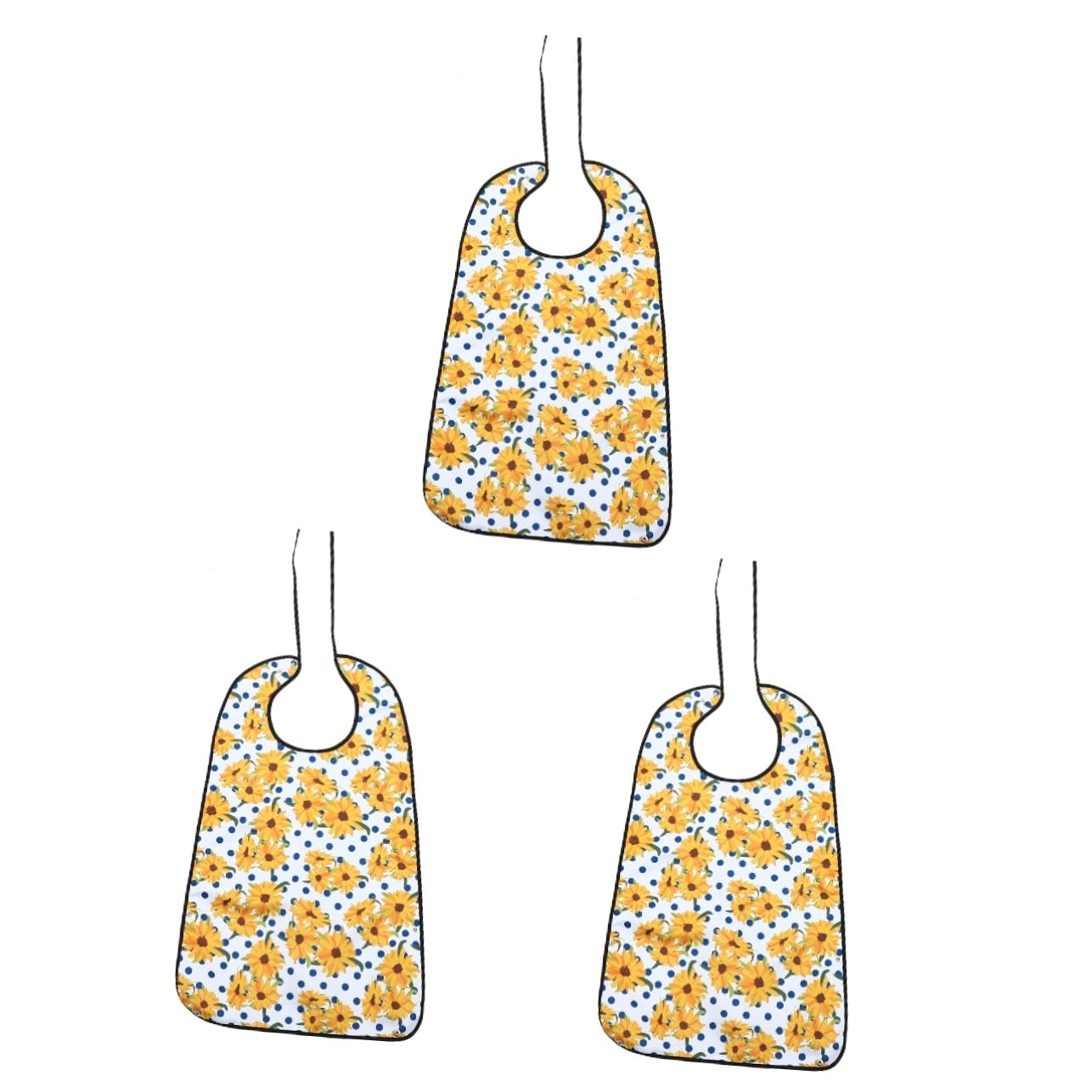 Healifty 3pcs Elderly Bibs Men Bibs Outfit for Men Bib for Adults Reusable Bib Reusable Clothing Cover Food Bib for Adults Adjustable Adult Bib Multi-use Adult Bib Disabled Supply Advanced