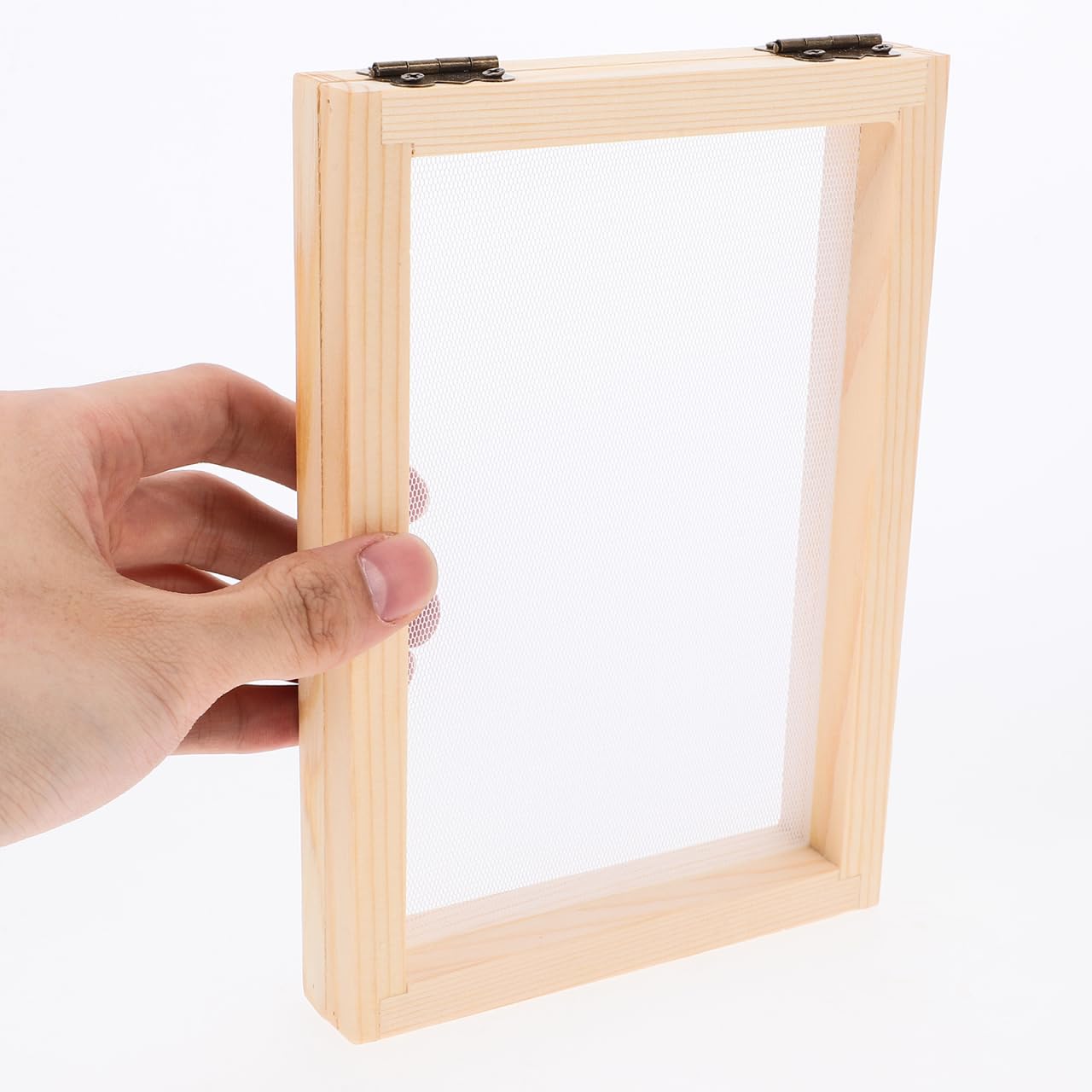 Housoutil 3 pezzi telaio di fabbricazione carta fai da te schermo setaccio per carta riciclata kit artigianato ragazzo ragazza e educazione ambientale strumento pratico e durevole