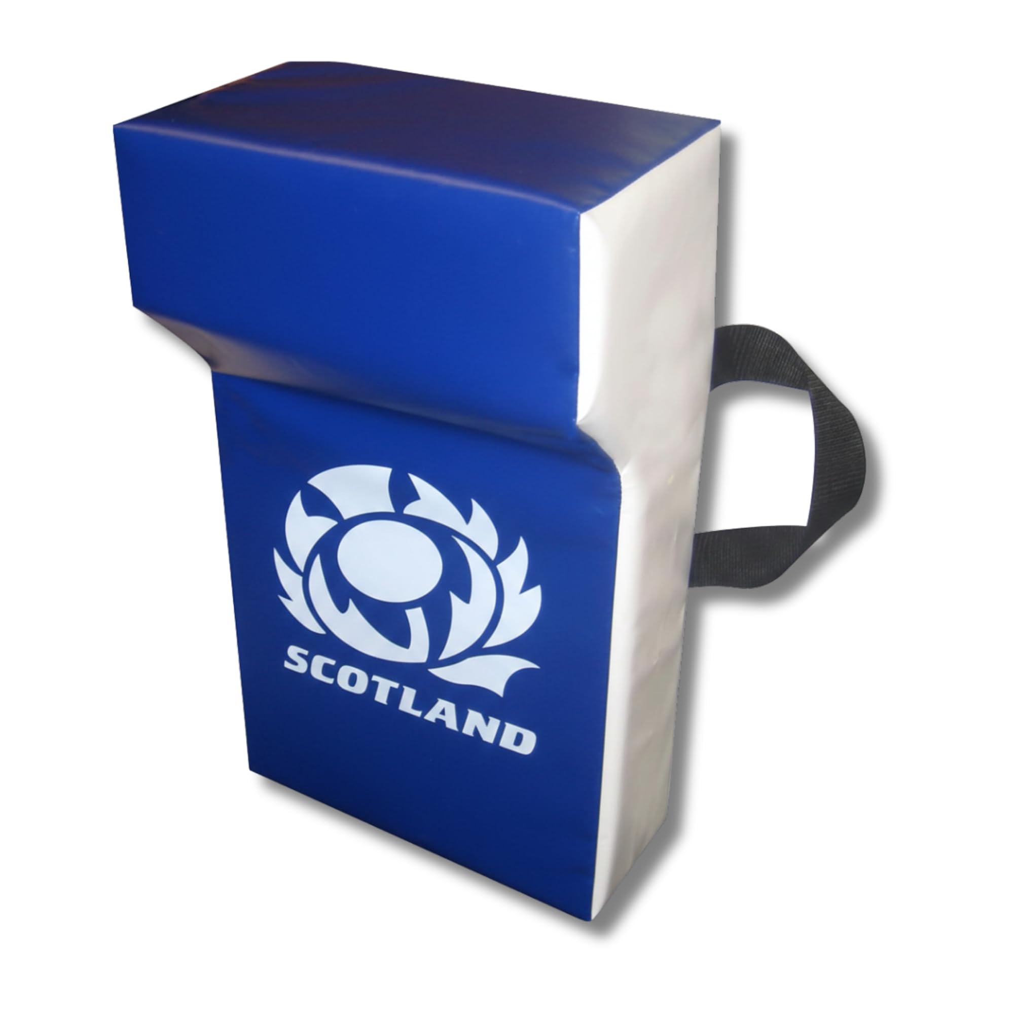 Implay - Rugby Tackle Shield with Top Wedge - Scotland - Professional Grade - Training Equipment - Heavy Duty PVC/High Density Foam - Rugby Gift - 60 x 35 x 12.5cm