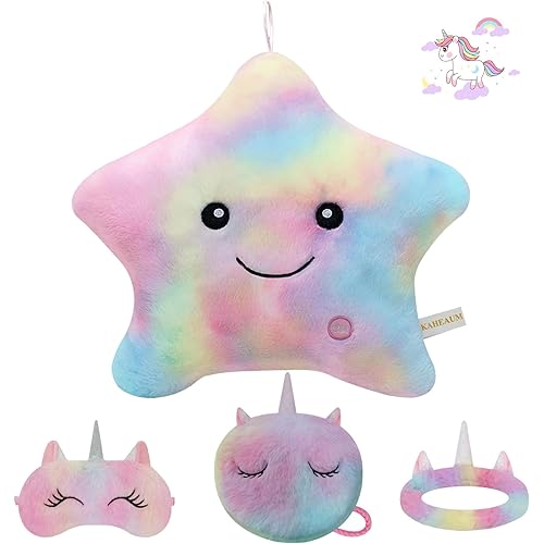 Throw Pillows for Couch Pillows for Living Room Decor Home Sofa Chair Seat Christmas Birthday New Year Gift,Personalized Decorative Star Plush Cushion Case,Cute Colorful Pink Throw Pillow Set