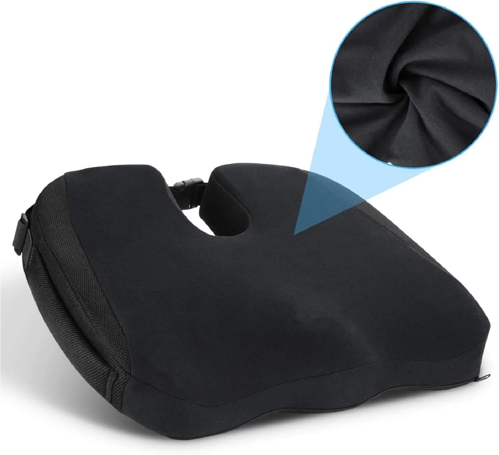 Cuscino in memory foam a forma di U, per sedia da ufficio, auto, sciatica e coccige, sollievo dal dolore