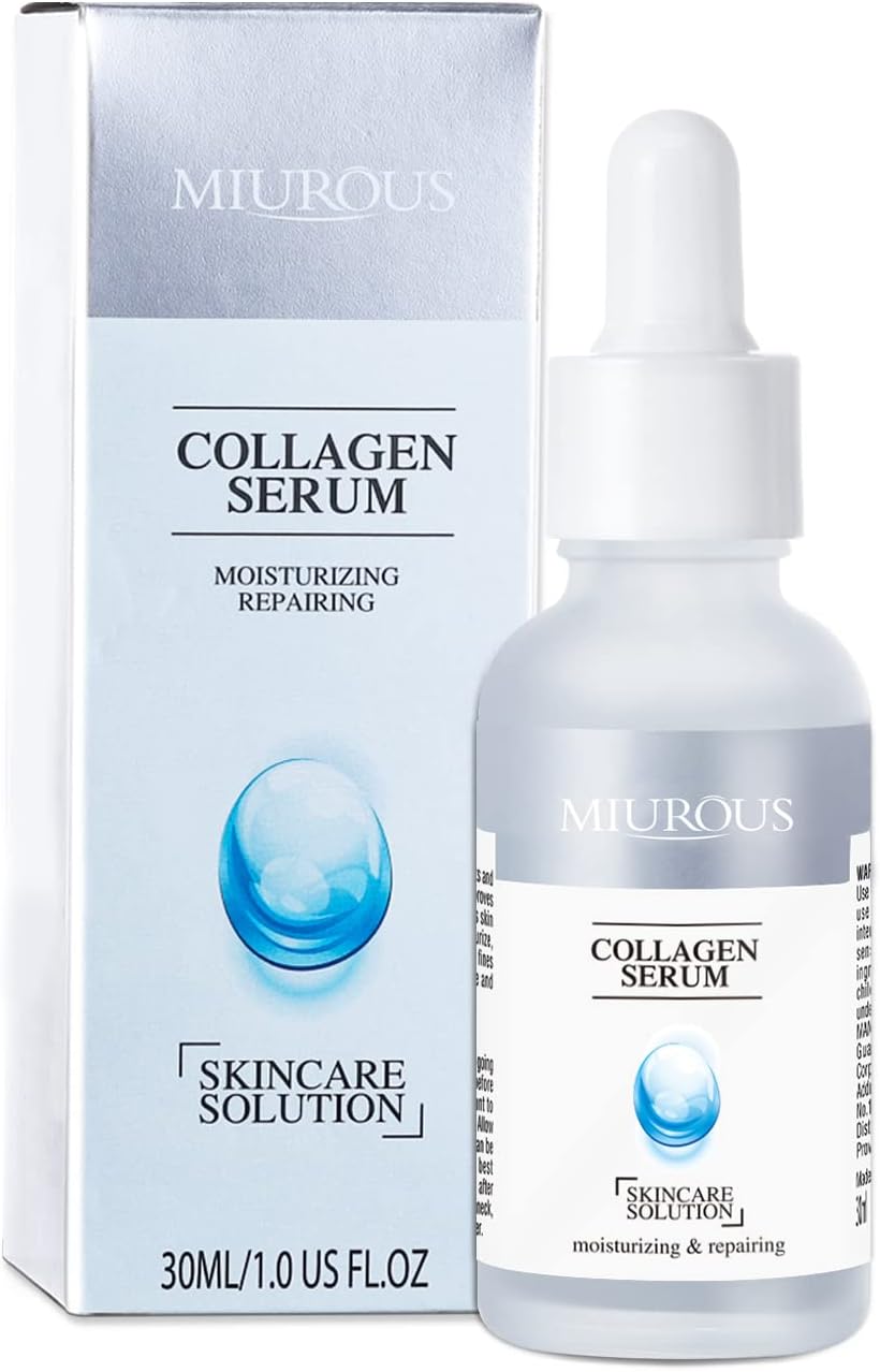 Hyaluronic Acid Serum,Promotes Nutrient Absorption, Anti-Aging Serum For Fine Lines And Wrinkles, Skin Clearing, Brightening Serum for Dark Spots, Hydrating To Plump And Repair Dry Skin Deeply Hydrates And Moisturizes The Skin,1 fl oz (Collagen Serum)