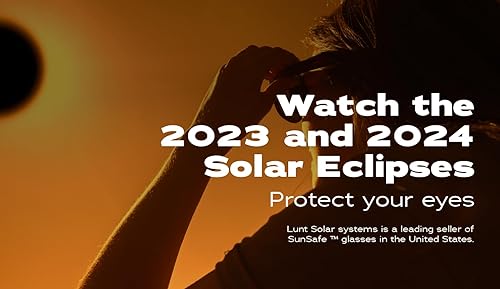 Miniatura 5 de Lunt - Gafas de eclipse solar, con certificación CE e ISO, persianas seguras para visión solar directa, gafas de eclipse solar aprobadas 2024