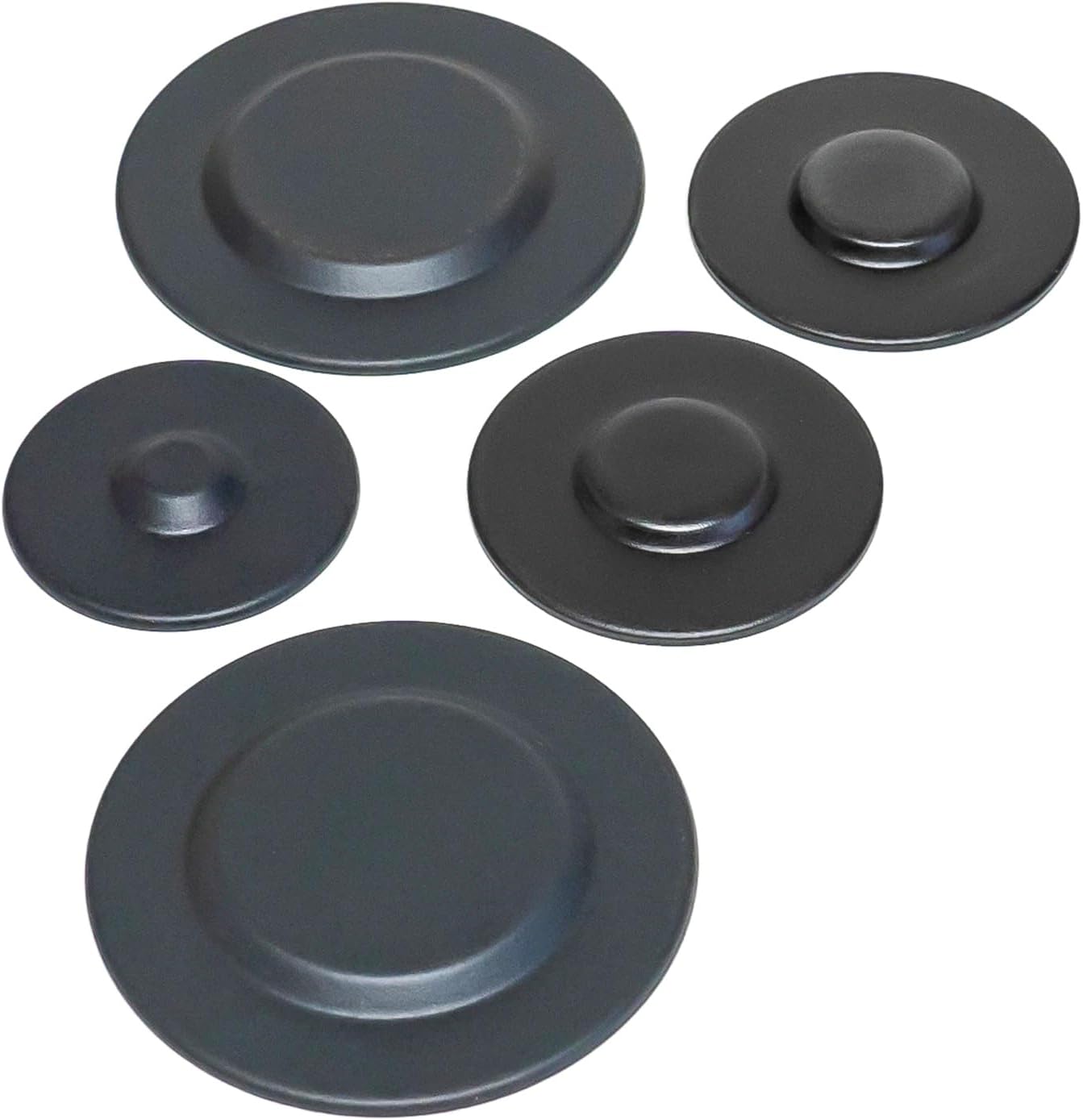 5 Pack Gas Range Burner Cap Black Kit for Whirlpool Maytag KitchenAid BCK-374 WPW10183374 AP6016471 W10183374 1871944 PS11749758 - Burner Cap - Gas stove accessories