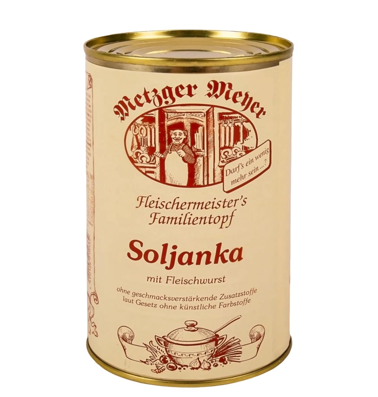 6x Soljanka 1,16kg mit Fleischwurst - Ohne geschmacksverstärkende Zusatzstoffe, ohne künstliche Farbstoffe