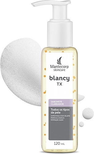 Sabonete Facial Clareador Blancy Tx Cleanser - 120ml - Limpeza Suave e Ação Hidratante - Auxilia na Uniformização da Pele - Mantecorp