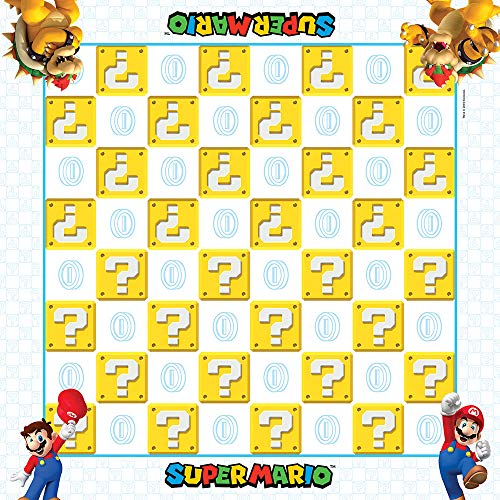 Super Mario Checkers & Tic-Tac-Toe Juego de Mesa Coleccionable miniatura 3