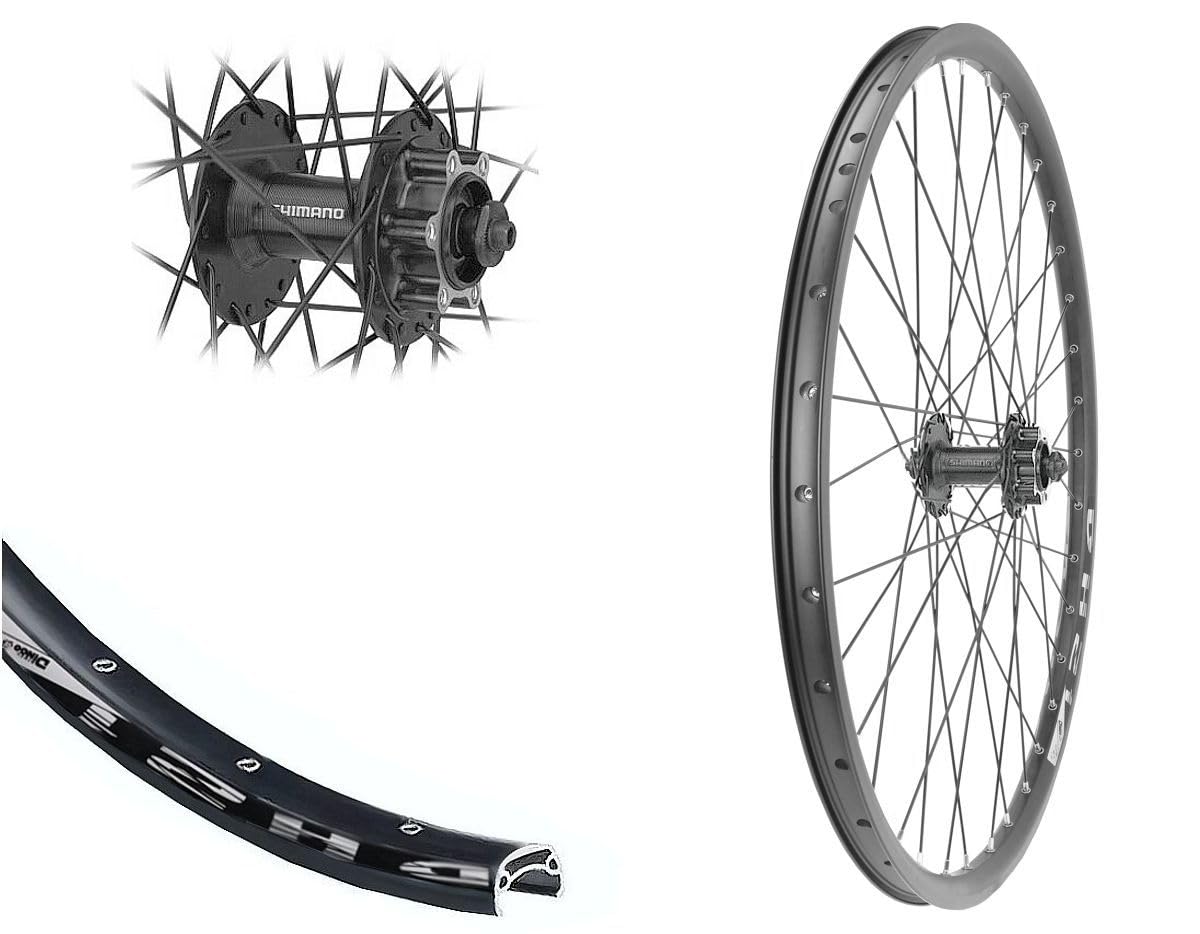 26 Zoll Vorderrad DH21 21-559 Disc Shimano TX506 6-Loch | Scheibenbremse schwarz Bärwinkels