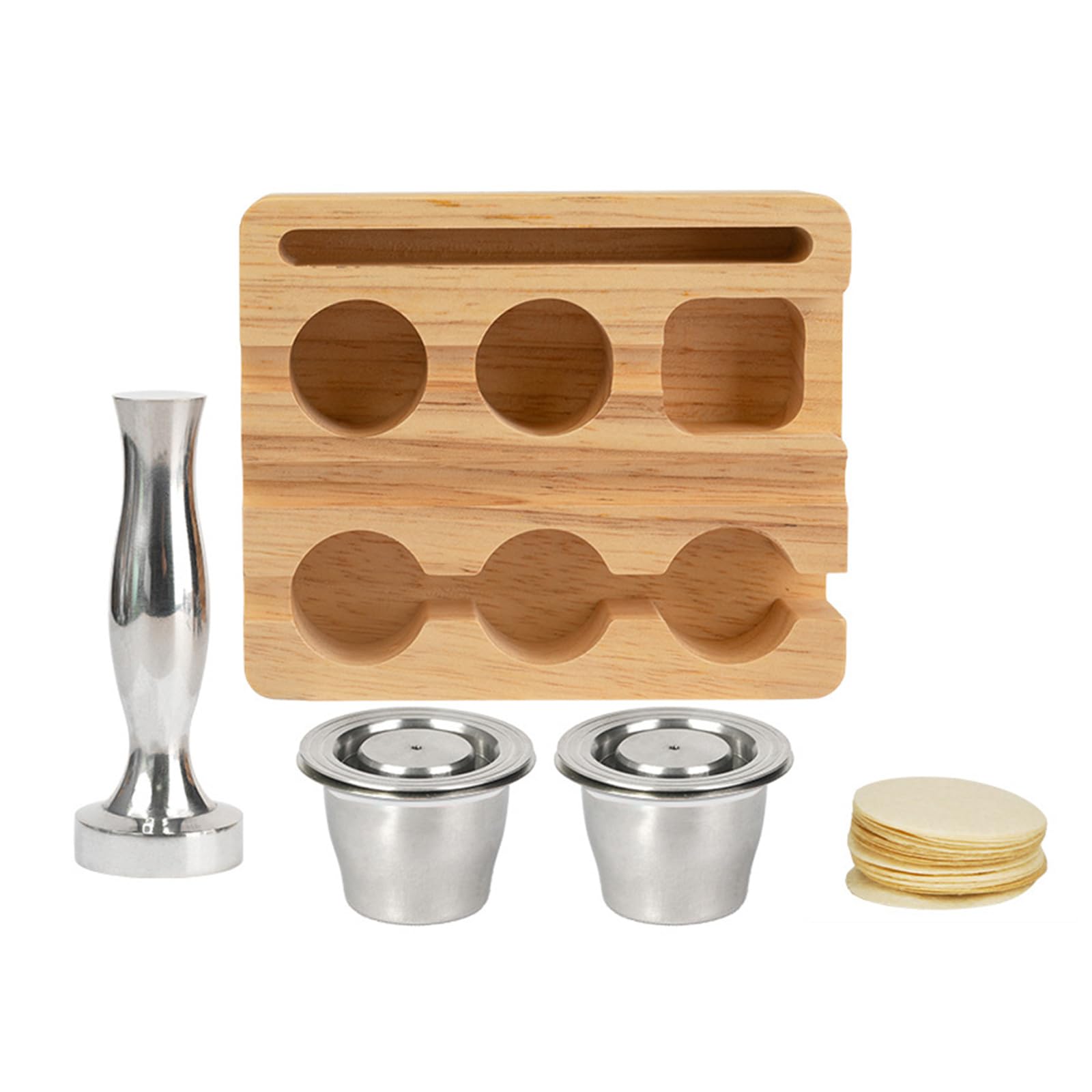 ERRORY Multi-Function Metal Coffee Filter Basket Refillable Tamper Replacement CitiZ D112 C60 Models Coffee Tamping Tool