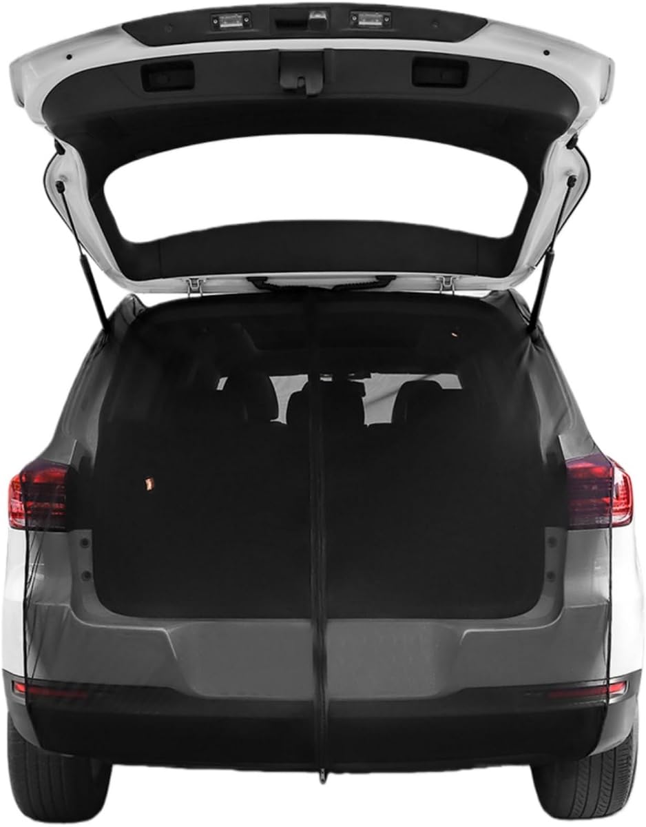 Car Camping Tailgate Mesh Screen for SUV, Van, Breathable Magnetic mesh | Tailgate Essentials Ventilation and Mosquito Prevention Magnetic Mosquito Net Easy Installation Car Camping Accessories
