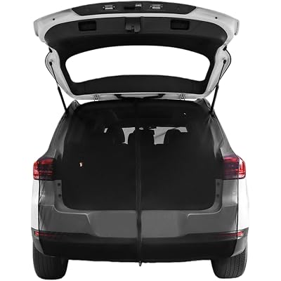 Car Tailgate Mesh Screen for SUV, CUV, MPV, Van, Ventilation Breathable and Anti-Mosquito Magnetic Mosquito Net Tailgate Essentials Car Camping Accessories
