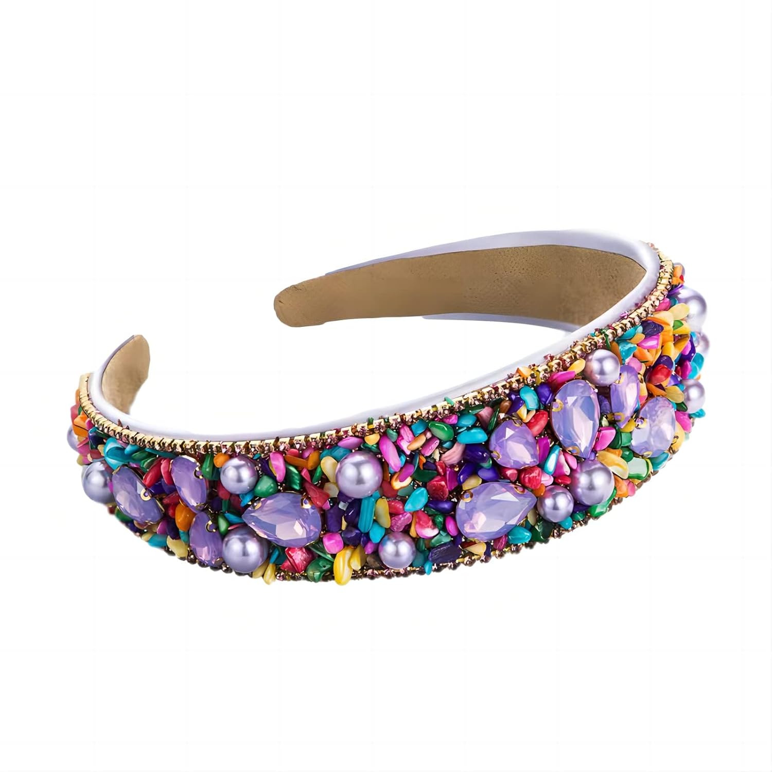 MUQINGWAN Ladies Fashion Headband, Personality Rhinestone