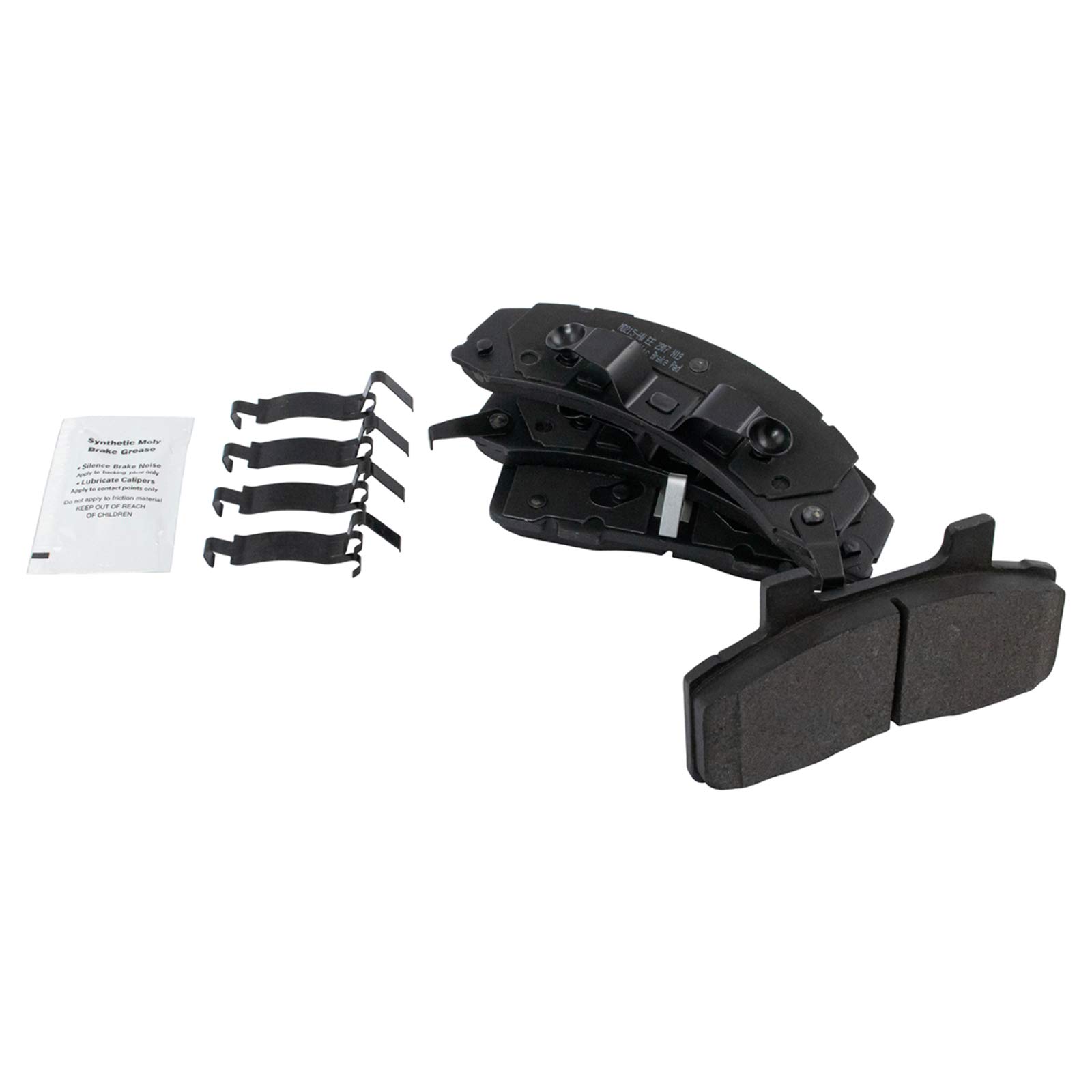 TRQ Front Metallic Brake Pad Set for 6000/98 / Bonneville/Celebrity/Century/Custom Cruiser/Cutlass Ciera/Deville/Electra/Fleetwood/LeSabre/Lumina APV/Silhouette/Trans Sport