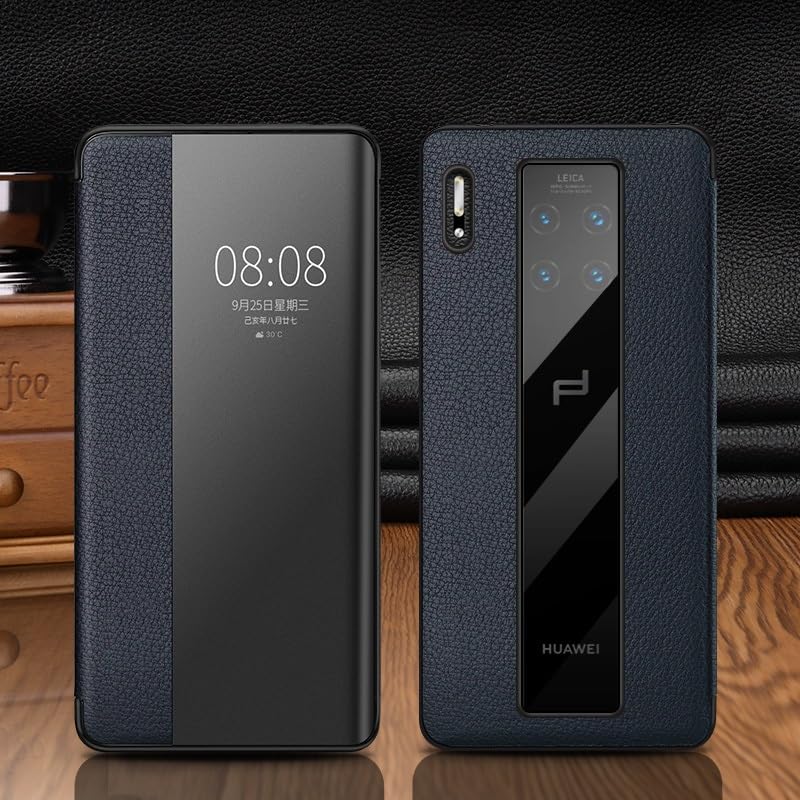 Housse Huawei Mate 30 RS antichoc étui portefeuille rabat clair intelligent