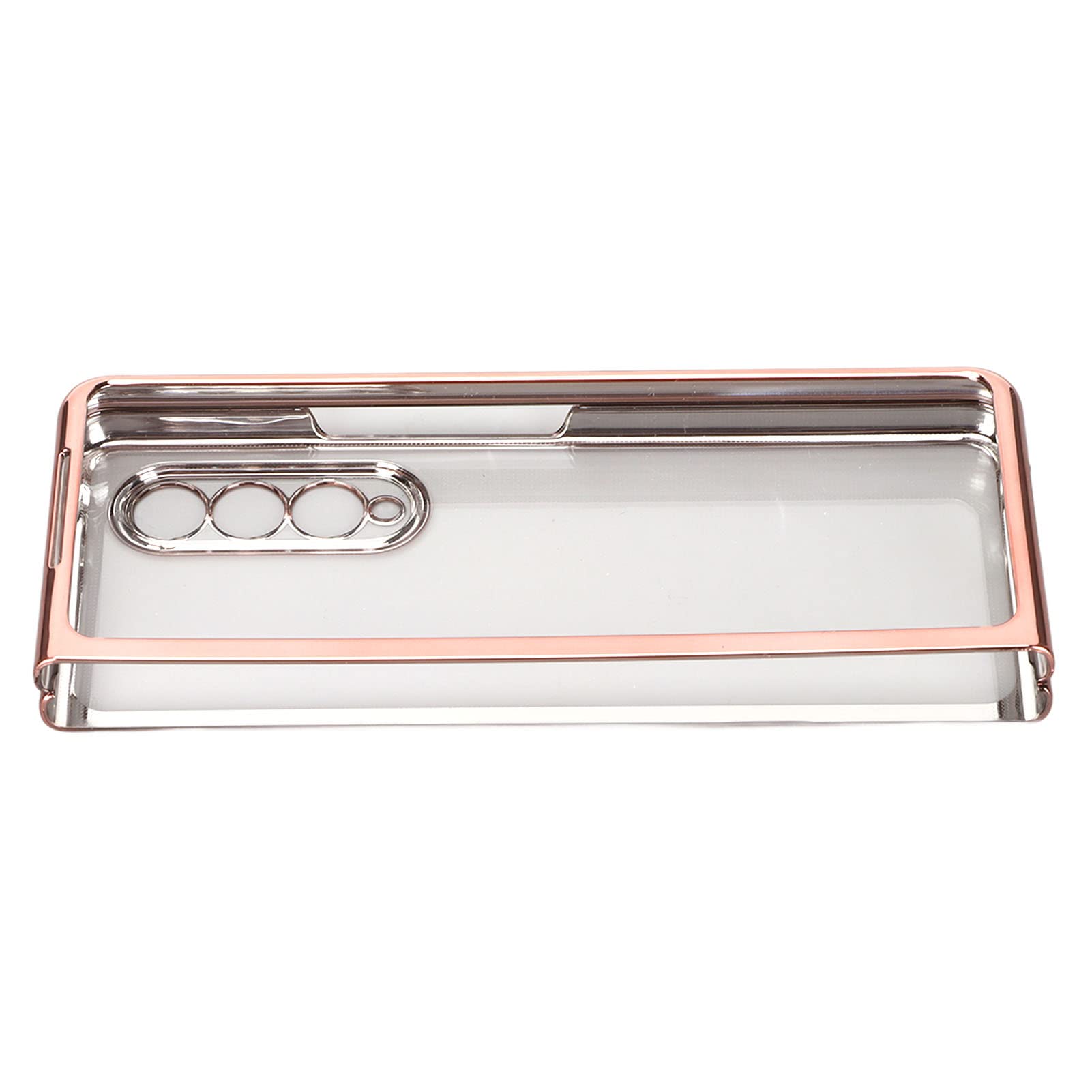 Cocoarm Custodia Pieghevole Elettroplaccata per Z Fold 3, PC (Rose Gold)
