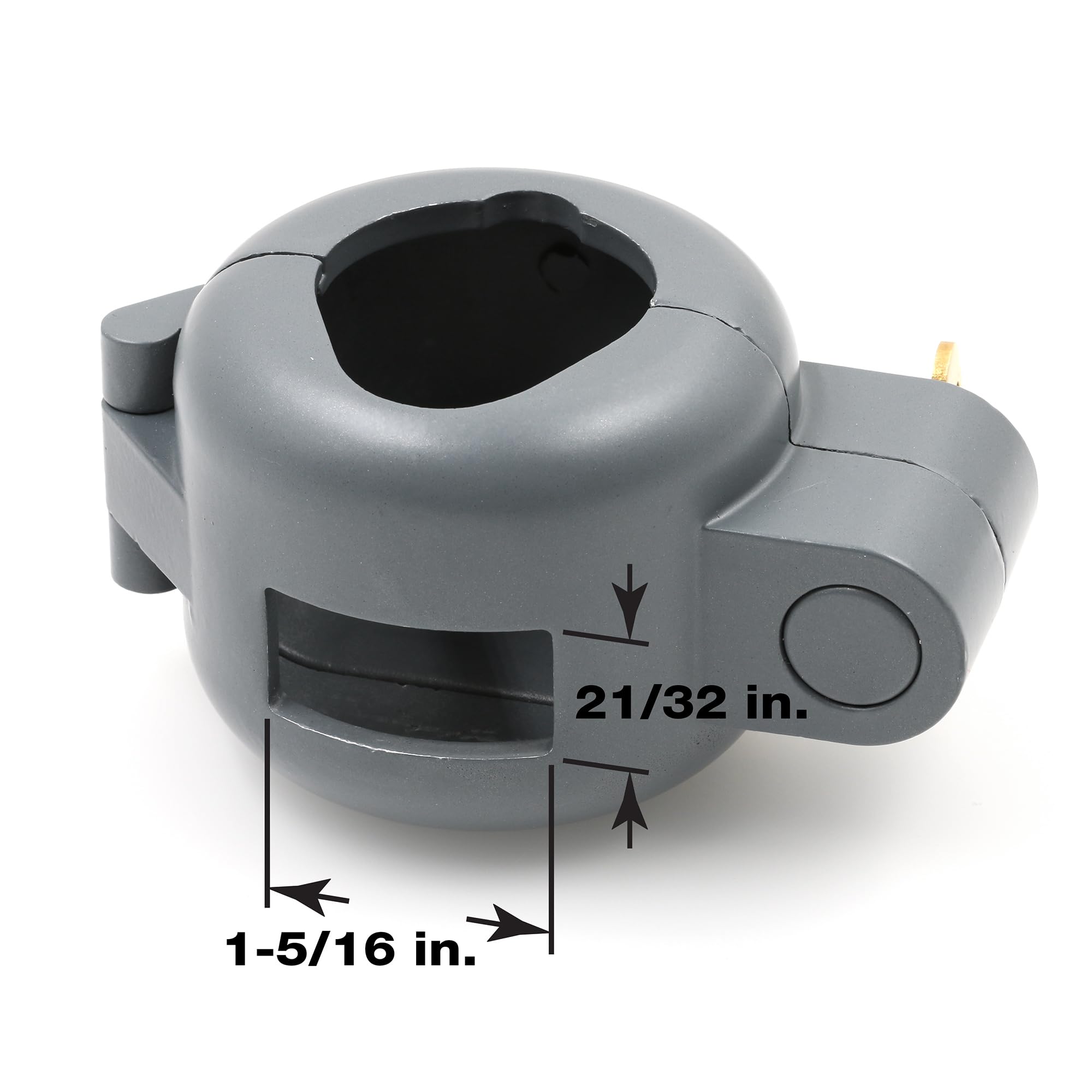 Defender Security S 4181 - Dispositivo de bloqueo de mango con llave para bloquear el acceso a la cerradura, extraíble y fácil de usar, se adapta a manijas de palanca (paquete individual)