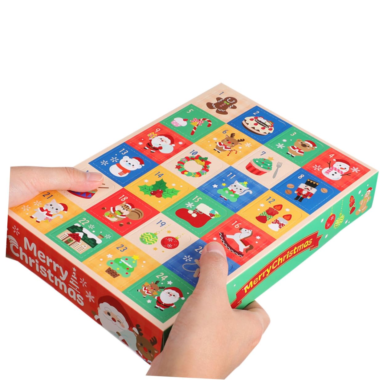 Parliky 15 Piezas Calendario Adviento Días Caja Regalo Rellenable para Chocolates y Dulces Decoración Navideña DIY para Familia Interactivo y Diarias