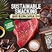 Kaimana Ahi Tuna Jerky Kiawe Smoked Sea Salt 2 Ounce - Soft and Tasty - Premium Fish Jerky Made in the USA. High in Omega 3's, All Natural and Wild Caught