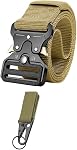 Quick Release Tactical Belt for Men, Military Style Nylon Web Belt Accessories with Heavy-Duty Quick-Release Waistband