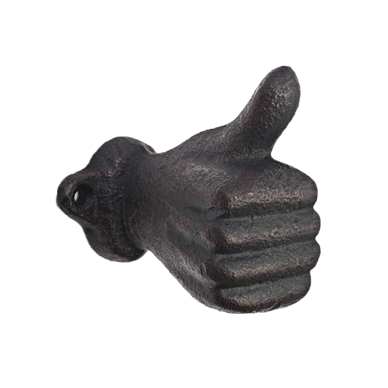 Kalttoy Multifunctional Metal Wall Hook Thumb Arm Sculpture Plan Easy Installation Entryway Bathroom Bedroom Storage Addition Metal Thumb Molded Hook