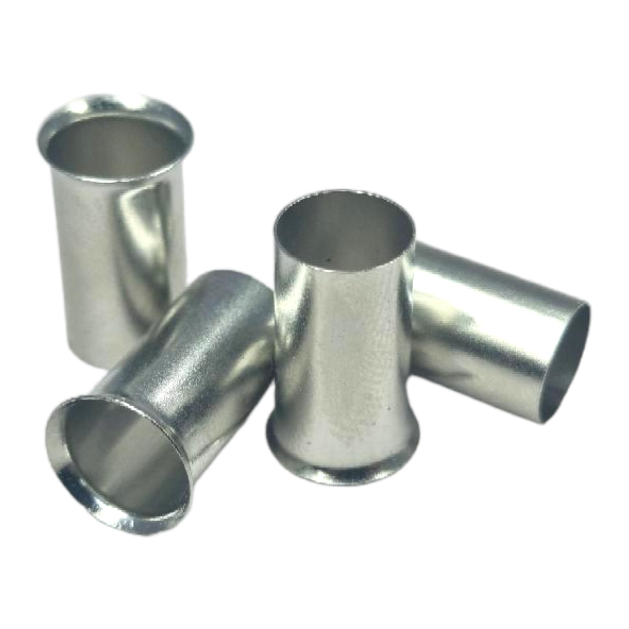 100 Pack Uninsulated Bootlace Ferrules - Cord End Cable Crimps from 0.5mm to 120mm (0.75mm² x 6mm)