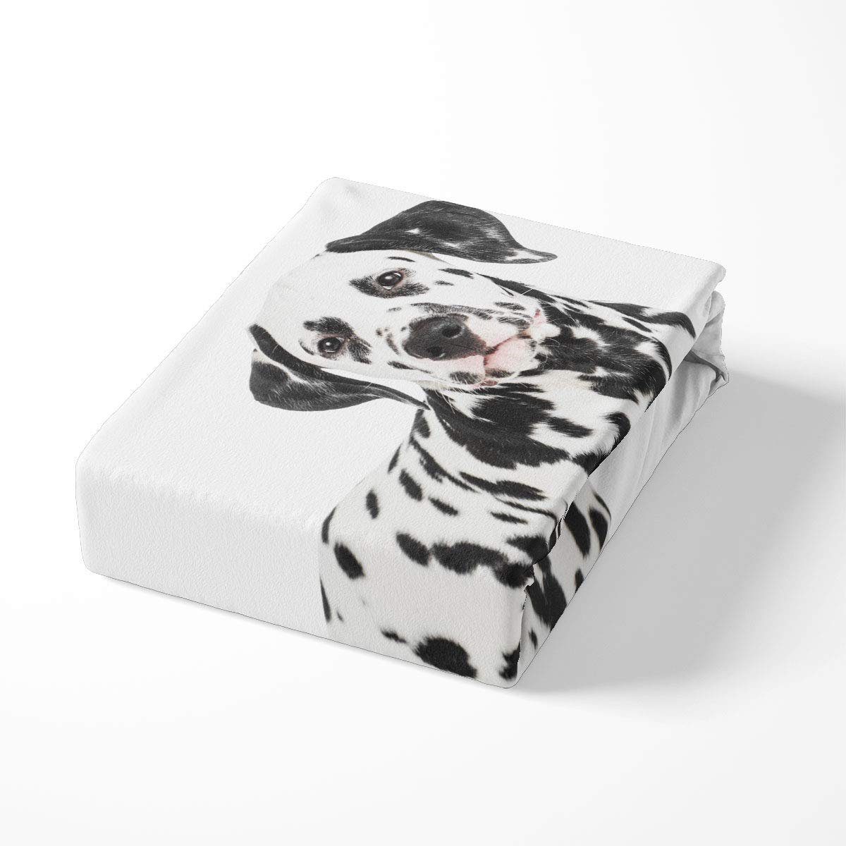 Copripiumino Loussiesd Con Motivo Dalmata – Bianco E Nero, 3 Pezzi, Microfibra, Per Bambini E Ragazzi, Varie Taglie