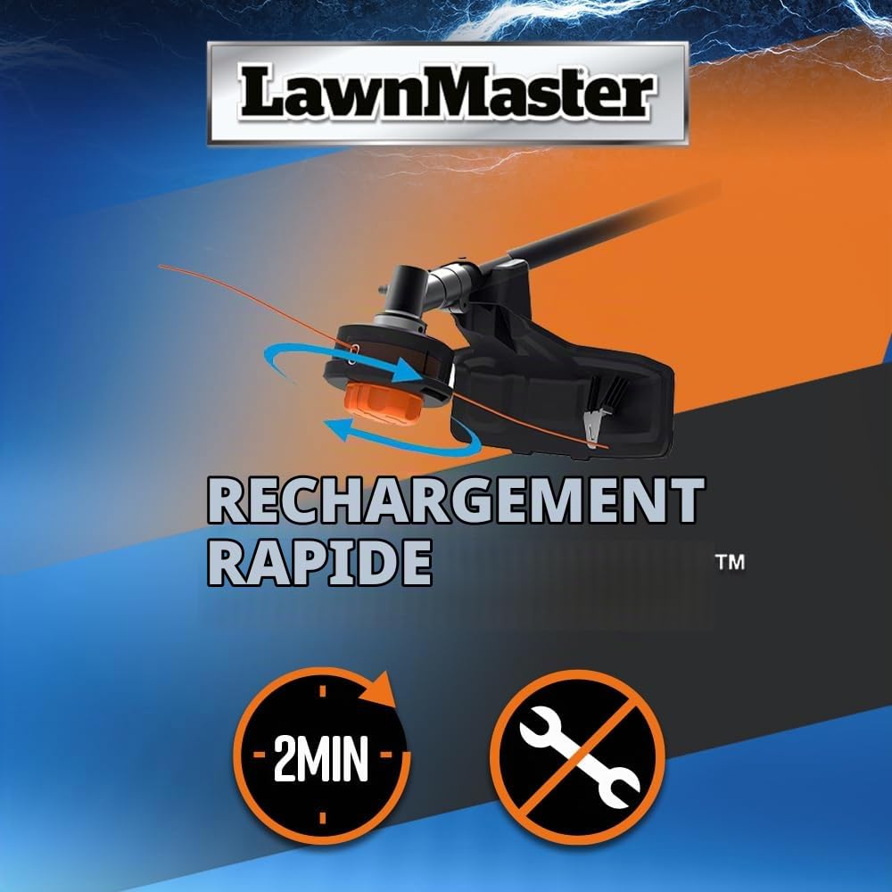 Débroussailleuse thermique 26cc avec démarrage électrique - Lawnmaster