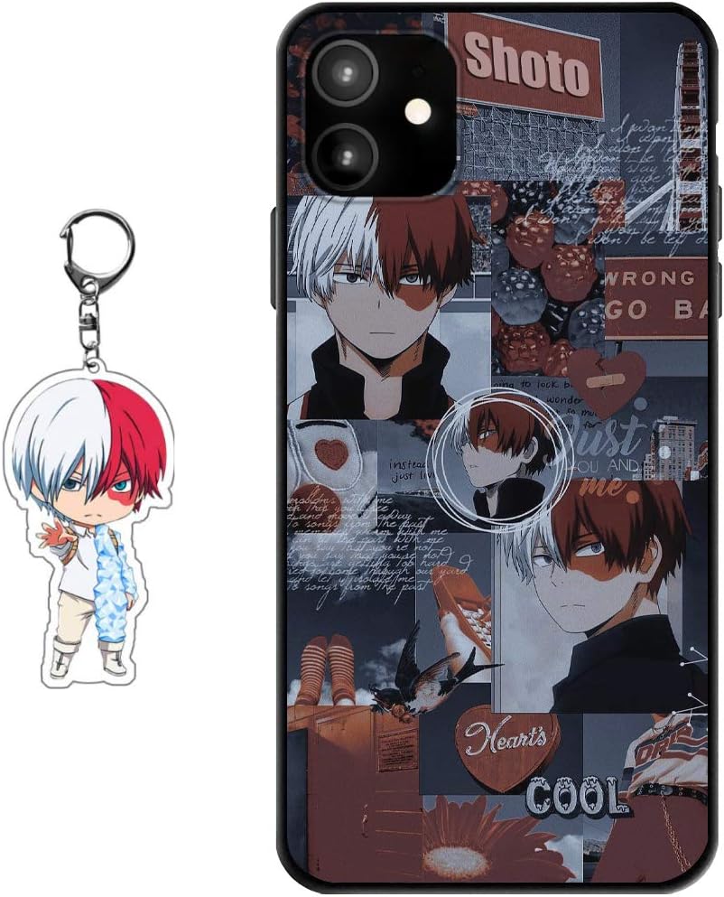Staremeplz Compatible with iPhone 11 Case Anime Design [with Figure Keychain], Soft Silicone TPU Animation Cool Phone Case for iPhone 11