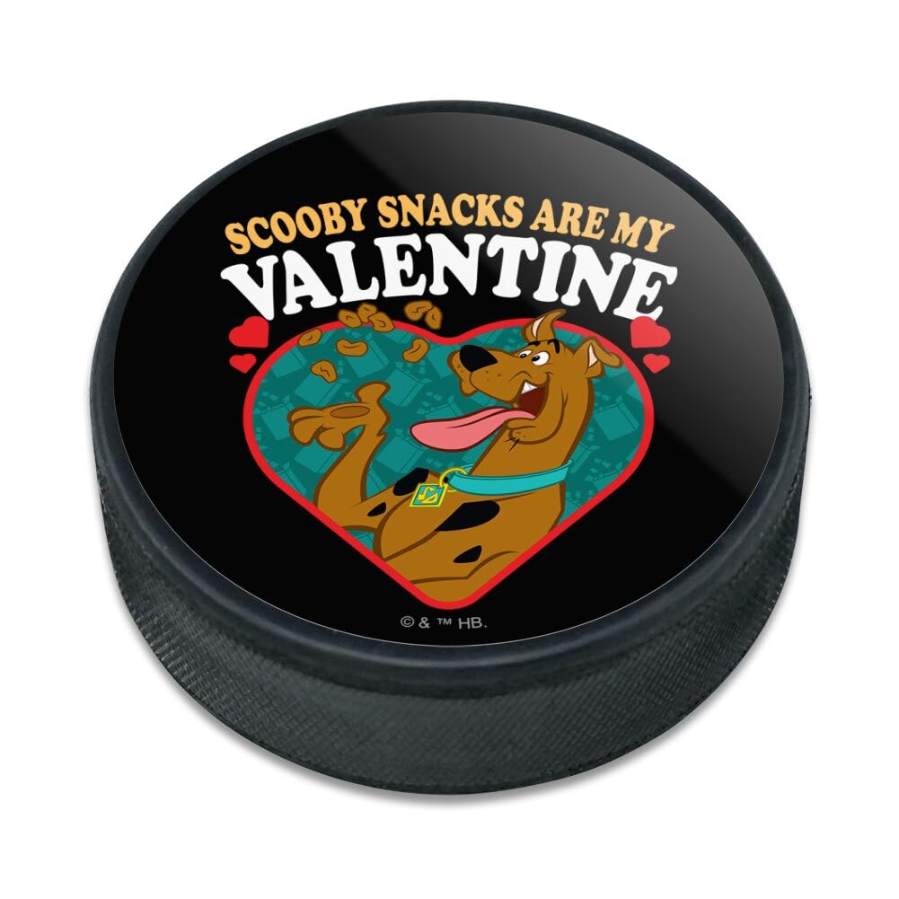 Scooby Doo Scooby Snacks are my Valentine Ice Hockey Puck