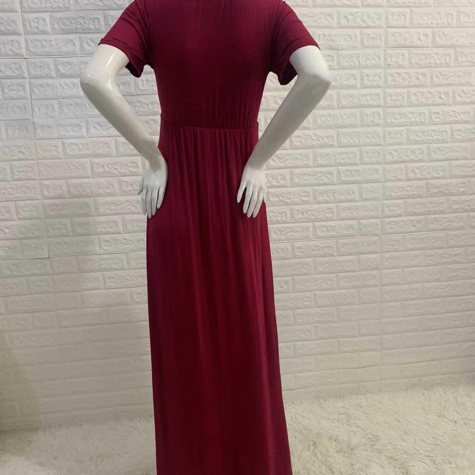 Vestiti Premaman Cerimonia Estivi Per La Fotografia Abito Invernale Girocollo Plissettato Vestito Maternità Gravidanza Photoshoot Camicia da Notte Allattamento in Cotone Confortevole Elegan te
