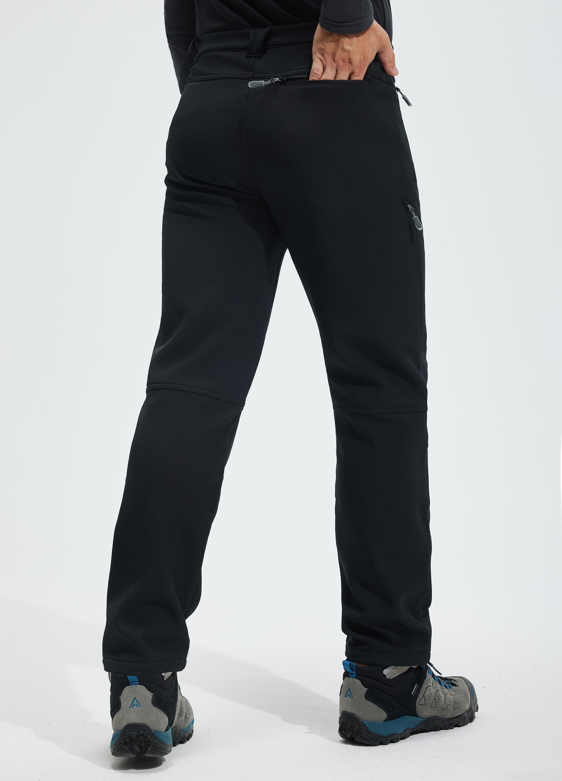 Libin Thermohose Herren Winter Softshellhose Wasserdicht Winddicht Gefüttert Skihose Wanderhose Winterhose Outdoorhose Schneehose Regenhose Trekkinghose