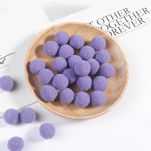 GIOTEL 2000pcs 20mm Pompom Ball Suitable for Making All Kinds of Handicrafts (Color : 11 Purple Blue, Size : 20mm 2000pcs)
