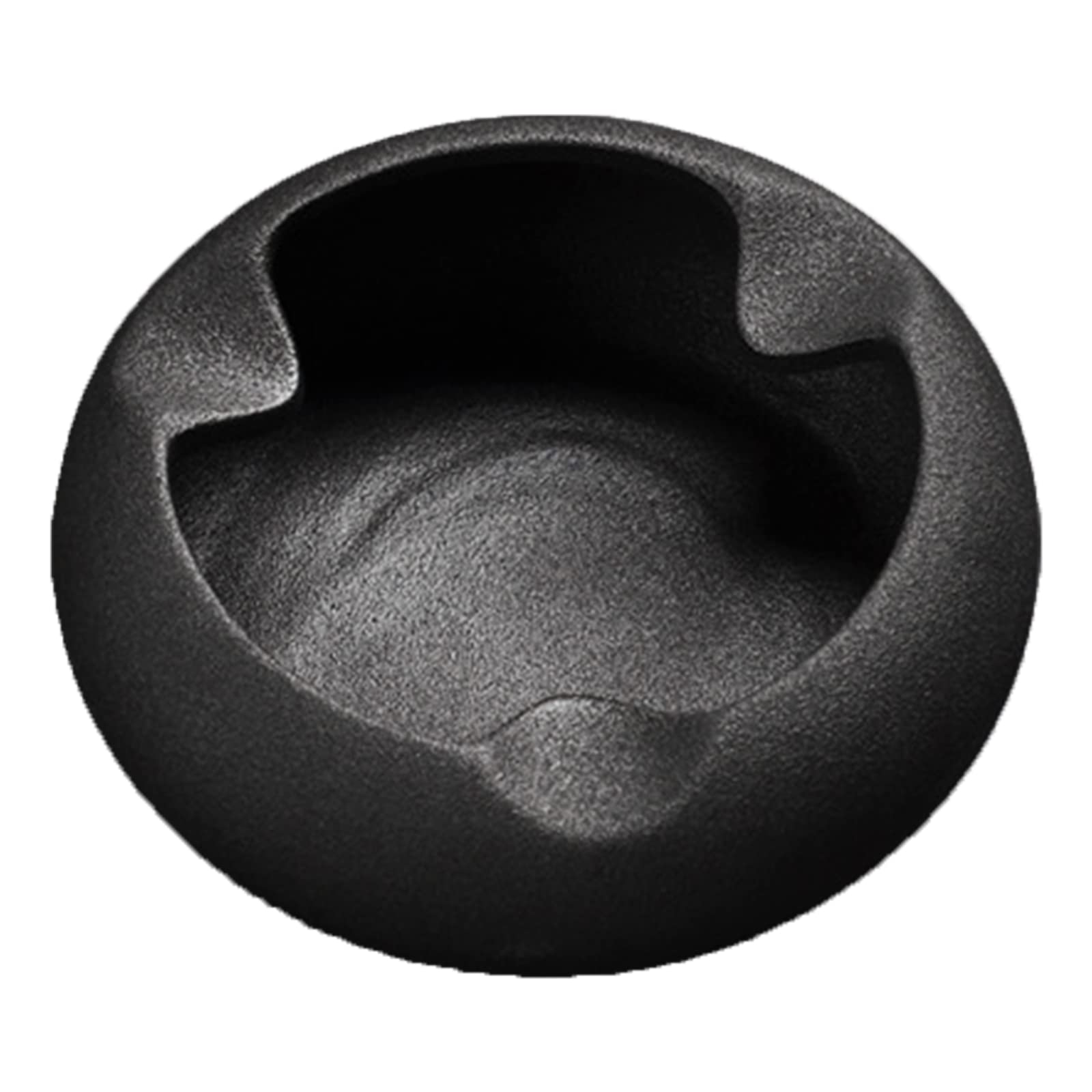 jaffiust Cigar Ashtray Ceramics 3 Large Cigar Slots Portable Ash Tray Indoor Outdoor Use-black