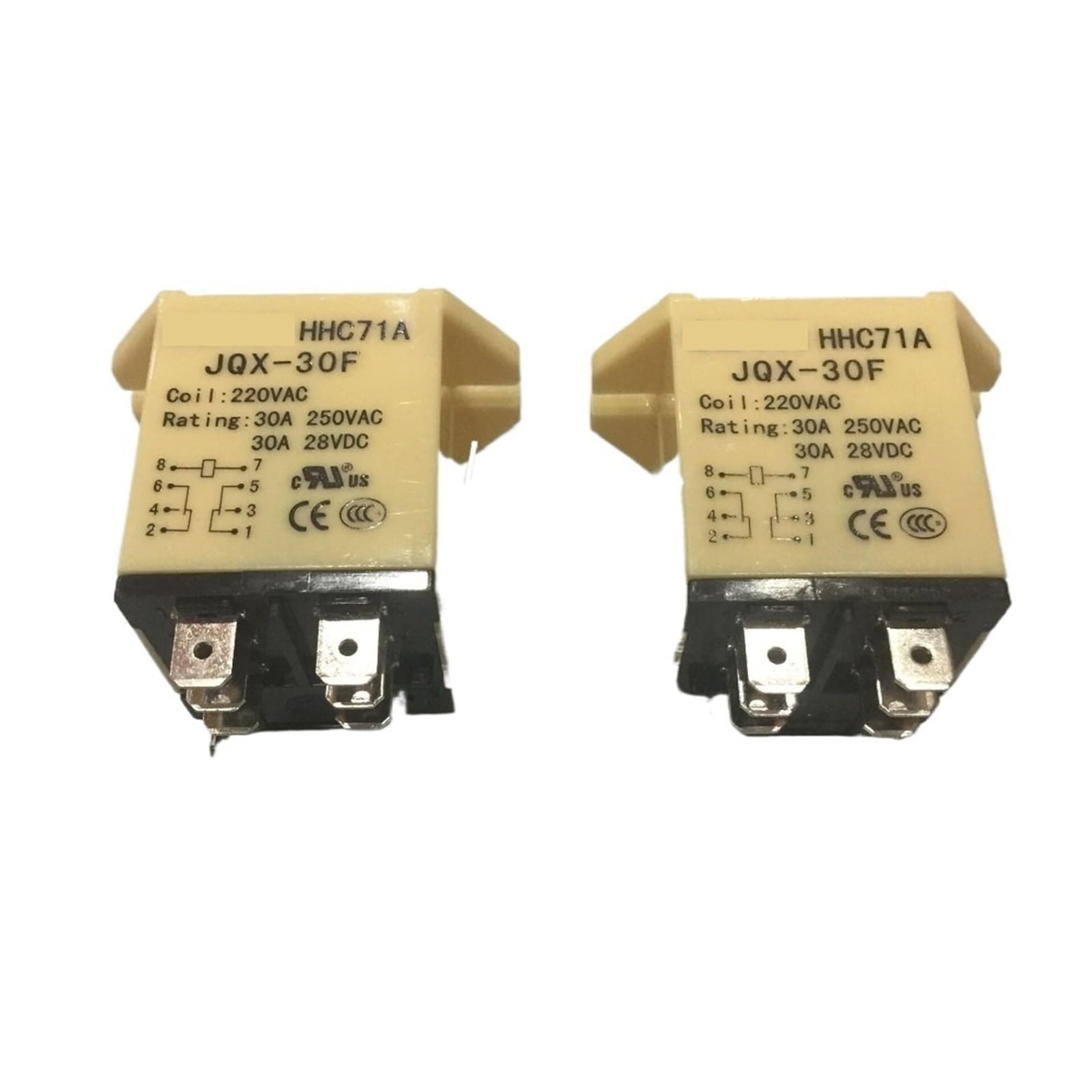 YLQUXEUV 3Pieces/Lot JQX-30F 2Z AC 220V Coil 30A 250V AC Power Relay 8 Pin