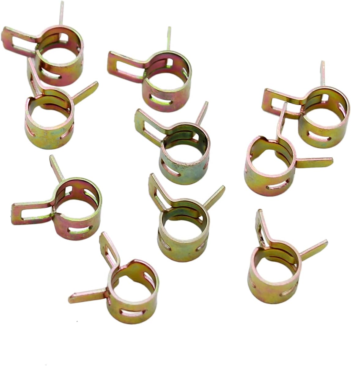 7mm (ID) Spring Clip Fuel Spring Clip Vacuum Silicon Hose Clamp Pack of 10