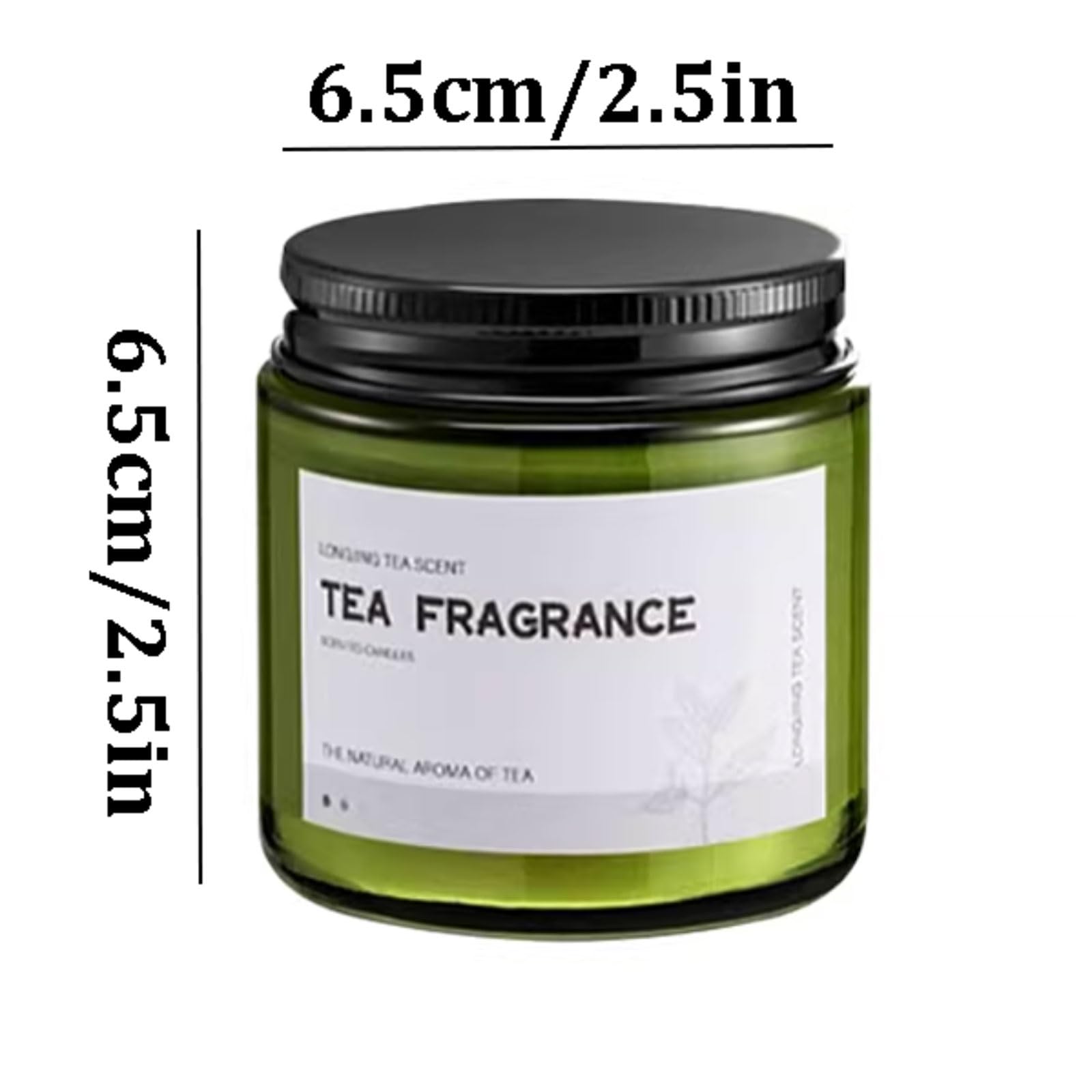 Compacto Velas de vidrio, vela de aromaterapia reutilizable, velas en tarro modernas hechas con cera de soja y aceites esenciales, tiempo de combustión de 40 horas no es picante(2pcs)