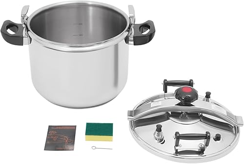 Miniatura 9 de 42.3 Qt Stainless Steel Pressure Cooker, 60Kpa Pressure Stewing Pot Dual Safety Latch Design, Pressure Cooker Pot for Cooking, One-Hand Opening