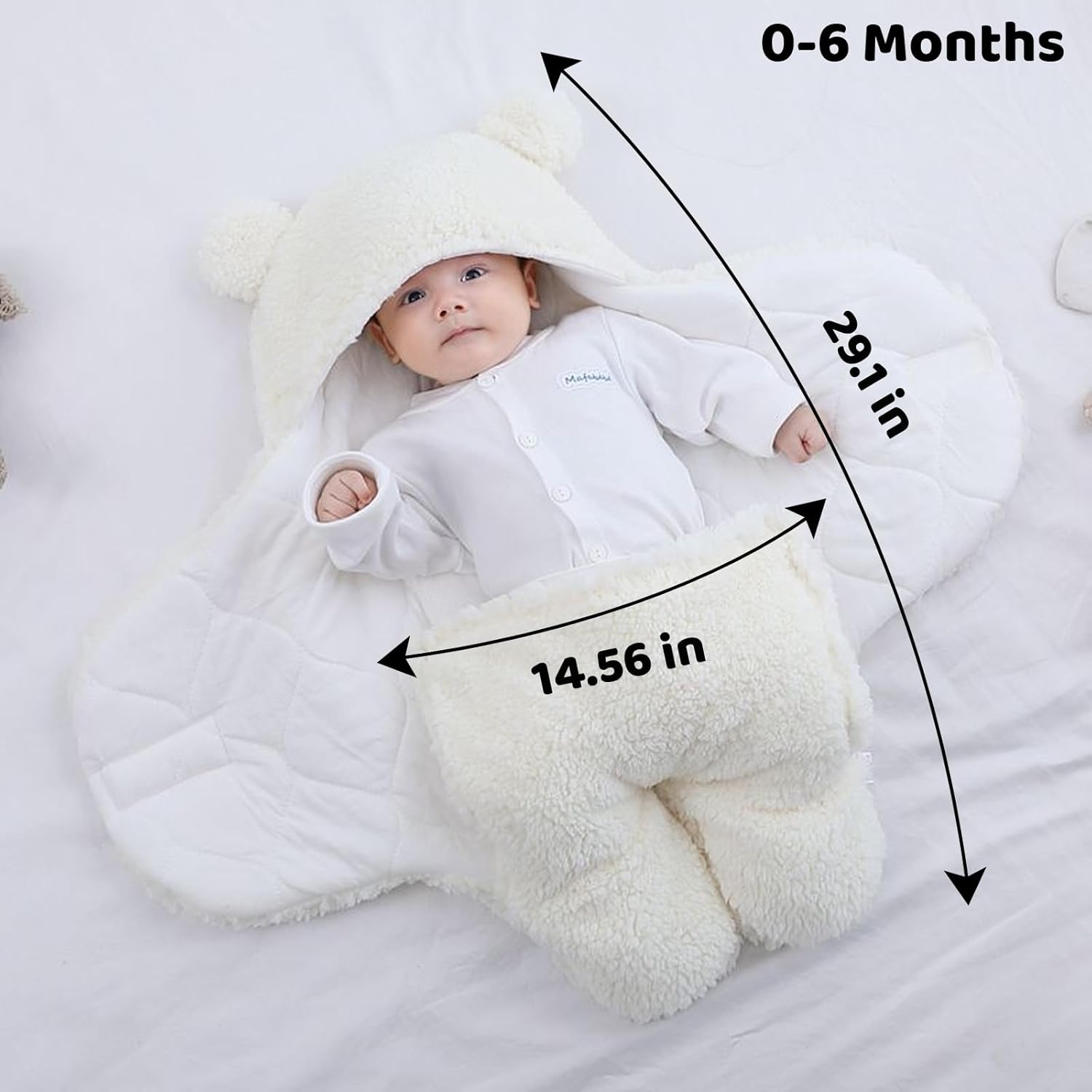 Danolt Baby Swaddle Blanket 0-6 Months Baby Essentials, Newborn Essentials, Swaddles for Newborns - Image 2